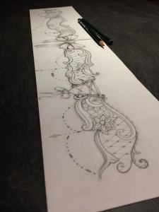 Sexy lace garter tattoo for woman by Maingriz.com