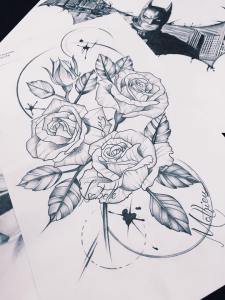 3 Sexy roses tattoo for woman created by Maingriz.com
